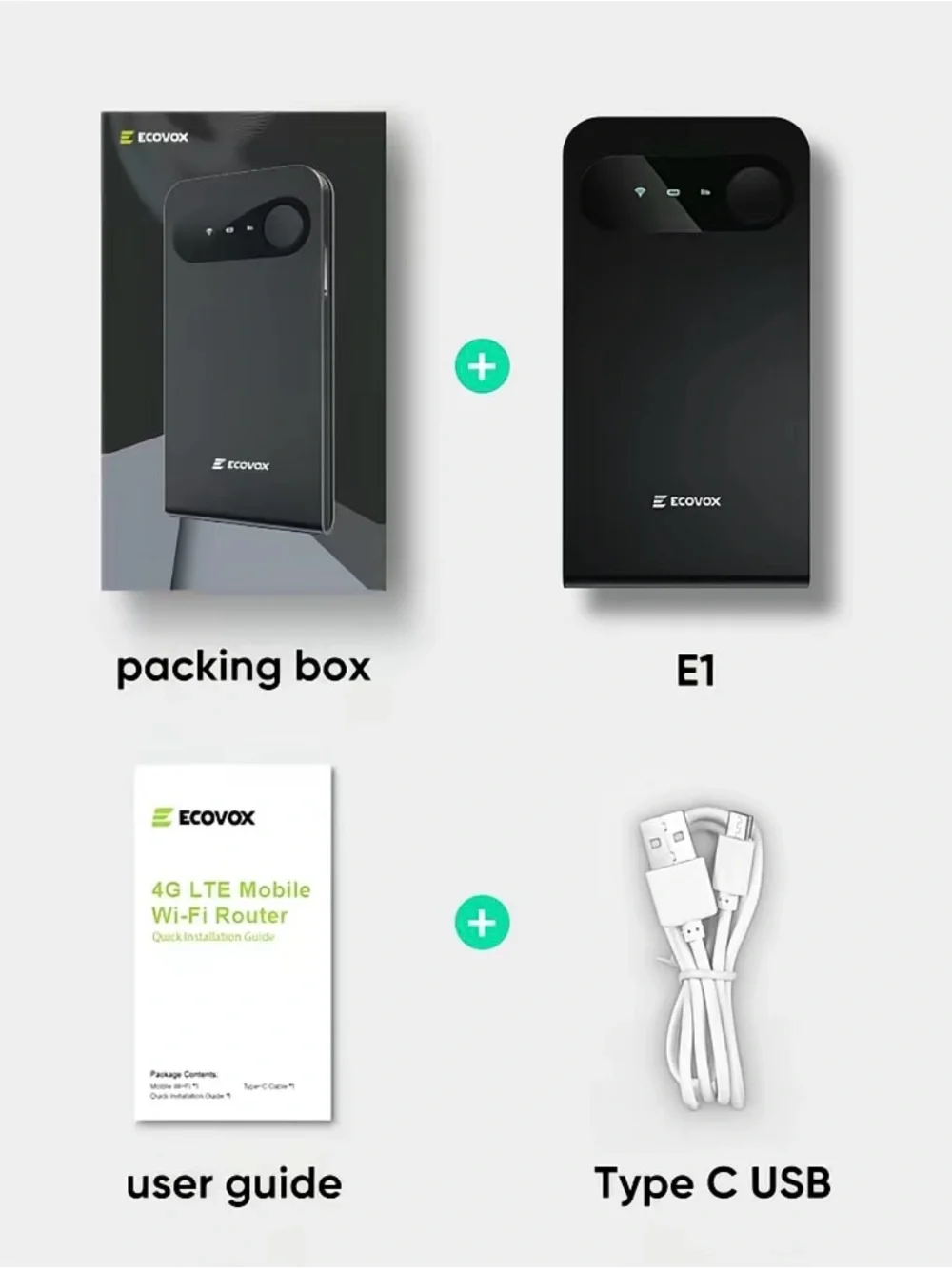 NIB - ECOVOX 4G LTE Mobile Wi-Fi Router New